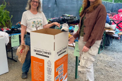 Sneaker-Impact-donations-at-Green-Team-Clothing-Swap
