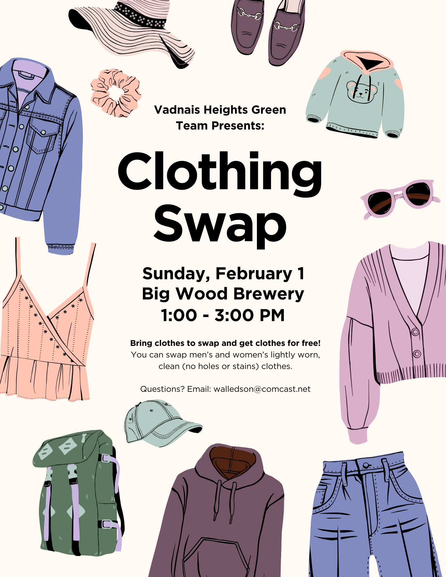 Clothing Swap at Big Wood Brewery